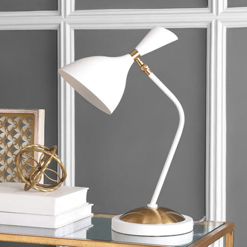 Albert 21.5" Iron Retro Mid Century LED Table Lamp - JONATHAN Y